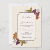 Herbst Rustikale Wasserfarben Herbstwoche Einladung (Vorderseite)