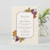 Herbst Rustikale Wasserfarben Herbstwoche Einladung (Stehend Vorderseite)