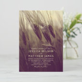 Herbst Rustikale Weizen Moderne Country Sommer Hoc Einladung (Stehend Vorderseite)