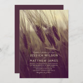 Herbst Rustikale Weizen Moderne Country Sommer Hoc Einladung (Vorne/Hinten)