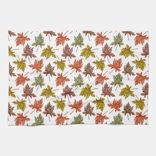 Herbst Rustikaler Erntedank Geschirrtuch (Horizontal)