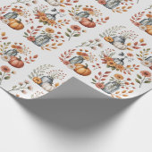 Herbst, Rustikaler Niedergang, Erntedank, Herbst, Geschenkpapier (Ecke)