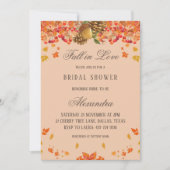 Herbst Rustikaler Rückgang im Brautparty Liebe Einladung (Vorderseite)