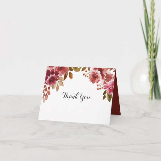 Herbst Rustikales Brunch & Bubbly Brautparty Dankeskarte (Vorderseite)