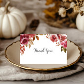 Herbst Rustikales Brunch & Bubbly Brautparty Dankeskarte