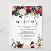 Herbst Rustikales Brunch & Bubbly Brautparty Einladung (Vorderseite)