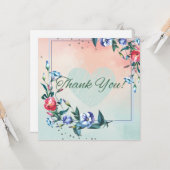 Herbst Rustikales Burgund Kalligrafie Flat Wedding Karte (Vorderseite/Rückseite Beispiel)