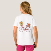 Herbst. Rustikales Fahrrad mit Sonnenblumen T-Shirt (Schwarz voll)