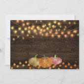 Herbst Rustikales Fall Foto Land Geburtstag Einladung (Rückseite)