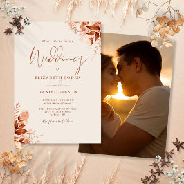 Herbst Rustikales Foto Terrakotta auf dem Monte Ta Einladung