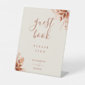 Herbst Rustikales Gästebuch Sockelschild (Vorderseite)