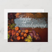 Herbst Rustikales Glück dank Hübscher Blätter Postkarte (Vorne/Hinten)