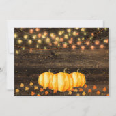 Herbst Rustikales Herbstland Foto Geburtstag Einladung (Rückseite)