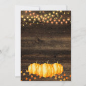 Herbst Rustikales Herbstland Geburtstag Einladung (Rückseite)