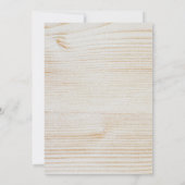 Herbst Rustikales Holz String Lights Abendessen Pa Einladung (Rückseite)