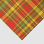 Herbst Rustikales Kariertes Muster Seidenpapier (Detail)