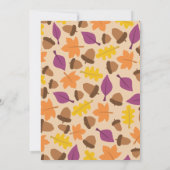 Herbst Rustikales Stallholz Islamische Hochzeit Einladung (Rückseite)