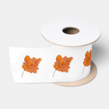 Herbst Rustin Ahornblatt Satinband