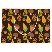 Herbst Saisonale Ahornmuster Party Tasche Große Geschenktüte (Vorderseite)