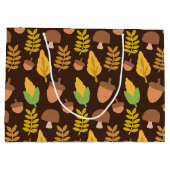 Herbst Saisonale Ahornmuster Party Tasche Große Geschenktüte (Rückseite)