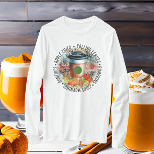 Herbst Saisonaler Apfelwein T-Shirt