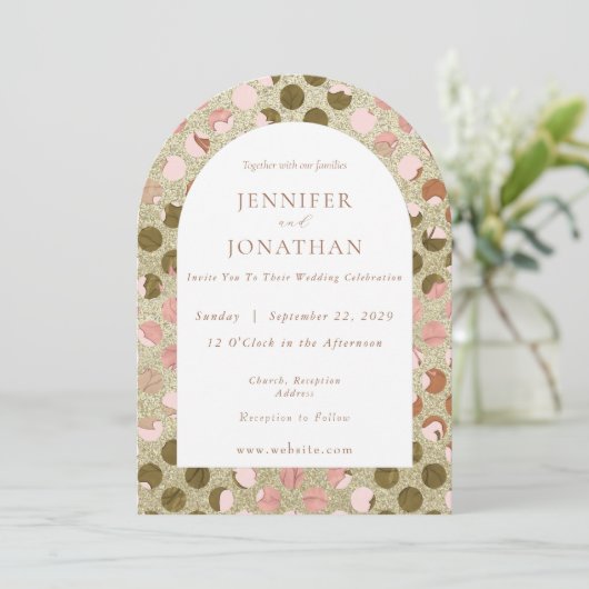 Herbst Saisonaufenthalt Einladung (Stehend Vorderseite)