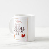 Herbst Saisonkaffee, Tee, warme Kakaogeschenke Tas Kaffeetasse (Vorderseite Links)