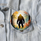 Herbst Sasquatch Farbige Landschaft Button (Beispiel)