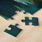 Herbst Sasquatsch Farbenfrohe Landschaft Puzzle (Seite)