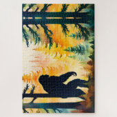 Herbst Sasquatsch Farbenfrohe Landschaft Puzzle (Vertikal)