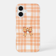 Herbst-Schleife-Ästhetik-Gemütliches Orange iPhone