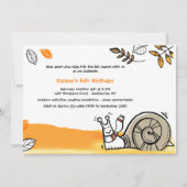 Herbst-Schnecke-Einladung Einladung (Vorderseite)