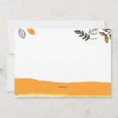 Herbst-Schnecke-Einladung Einladung (Rückseite)