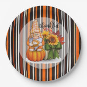 Herbst Schöne Sammlung beliebter Erntedank Pappteller (Vorderseite)