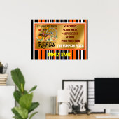 Herbst Schöne Sammlung Moderner Erntedank Poster (Heimbüro)