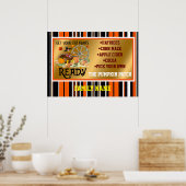 Herbst Schöne Sammlung Moderner Erntedank Poster (Küche)