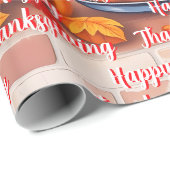 Herbst Schönes Popular Happy Thanksgiving Geschenkpapier (Rolleneckpunkt)