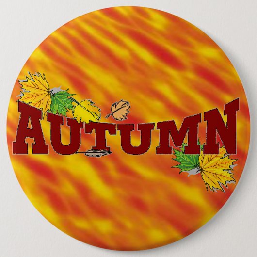 Herbst-Schönheit - Button (Vorderseite)
