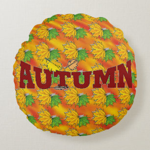 Herbst-Schönheit - Rundes Kissen