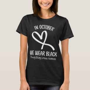 Herbst Schwarzer primärer Biliarzirrhose Awar T-Shirt