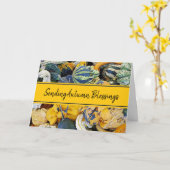 Herbst-Segen, denkend an Sie Karte (Gelbe Blume)