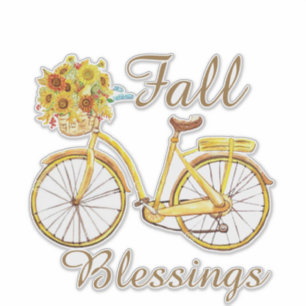 Herbst-Segen-Fahrrad Aufkleber