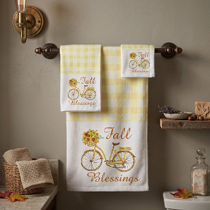Herbst-Segen Fahrrad Badehandtuch Set