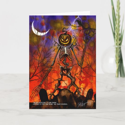 Herbst-Segen-Gruß-Karte Karte (Vorderseite)