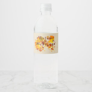 Herbst-Segen Wasserflaschenetikett