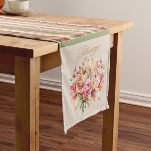 Herbst-Segnungen Herbst Romance Table Runner Mittelgroßer Tischläufer (Beispiel)
