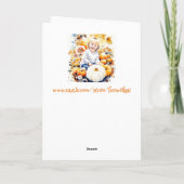 Herbst Segnungen Wasserfarben Kunst Karte (Rückseite)