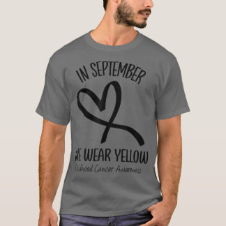 Herbst September Wir tragen Gelbkrebs im Kindesalt T-Shirt