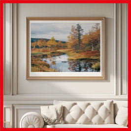 Herbst Serenade Finnisch Ruska Reflektionen Poster