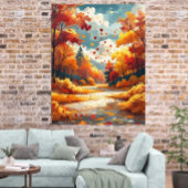 Herbst Serene Schöne Naturlandschaft Poster